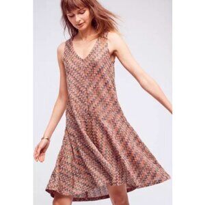 Anthropologie Maeve Swingy Chevron Westwater Dress